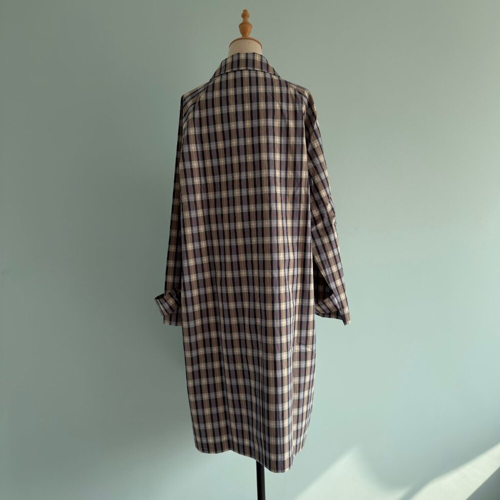 The Row Tavishina checked silk-blend coat - Picture 5 of 11